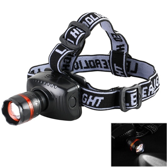 New CREE LED High Power Zoom Headlamp Outdoor Night Head Light, Torch Black 6611