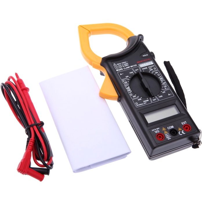 MASTECH M266 Digital Handheld 1000A 750V AC/DC Ammeter Voltmeter Clamp Multimeter