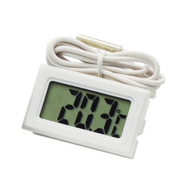 Mini 1.6" LCD Digital Thermometer/ Temperature Meter for Refrigerator/ Aquarium/ DIY Projects with Sensor Probe