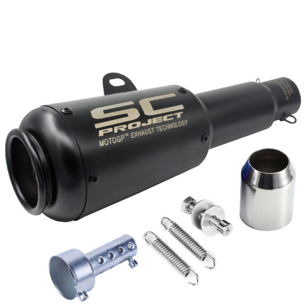 Universal SC Project Black Metal Long Exhaust Silencer, 3651mm Muffler