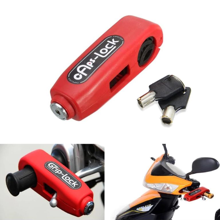 Universal Motorcycle Scooty Handlebar Throttle Grip Brake Lever Locks