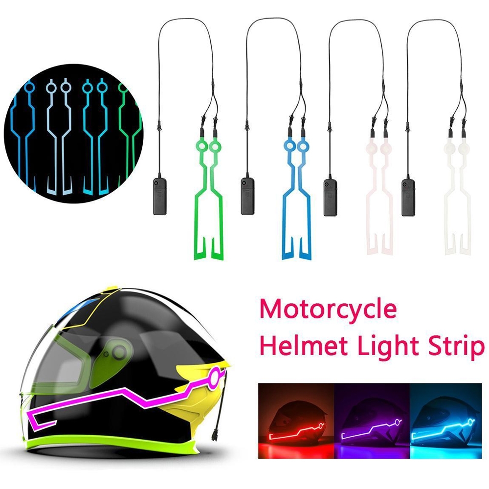 Helmet Light, Helmet Light Strip for Night Riding, EL Cold Signal Flashing Modified Strip, Helmet Sticker, Easy to Install