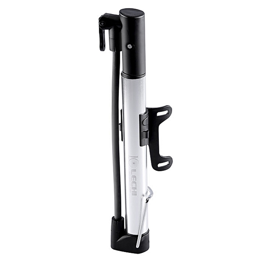 Mini Pump High Pressure Landing Portable Mountain Bike Bicycle Pump, Portable Hand Air Pump, LC-2729, Black & Silver