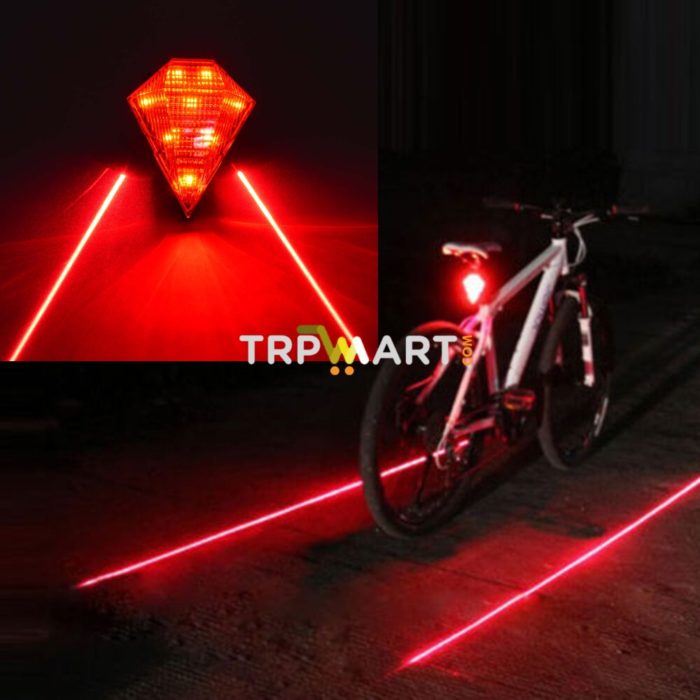 USB Rechargeable 6 Mode Dual Color LED Bike Bicycle Tail Safety Warning Light