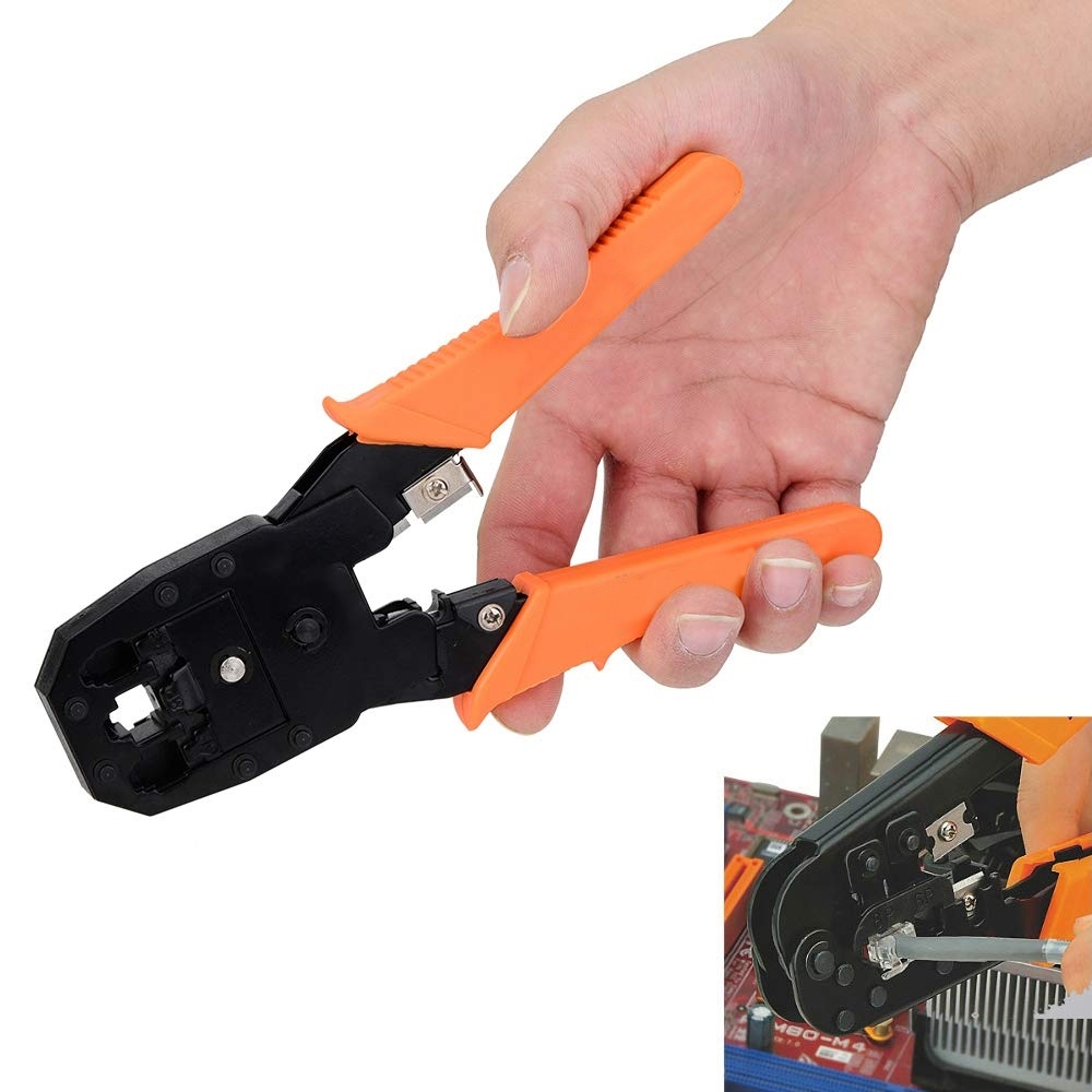 All-in-one RJ11/RJ12/RJ45 Modular Tool, Wire Stripper Cutter